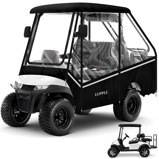 4 Passenger Golf Cart Enclosure for 57-61'' Short Roof, Fit for Club Car DS, Precedent, Onward, Tempo & EZGO TXT/RXV